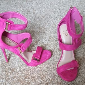 Windsor brand hot pink high heels